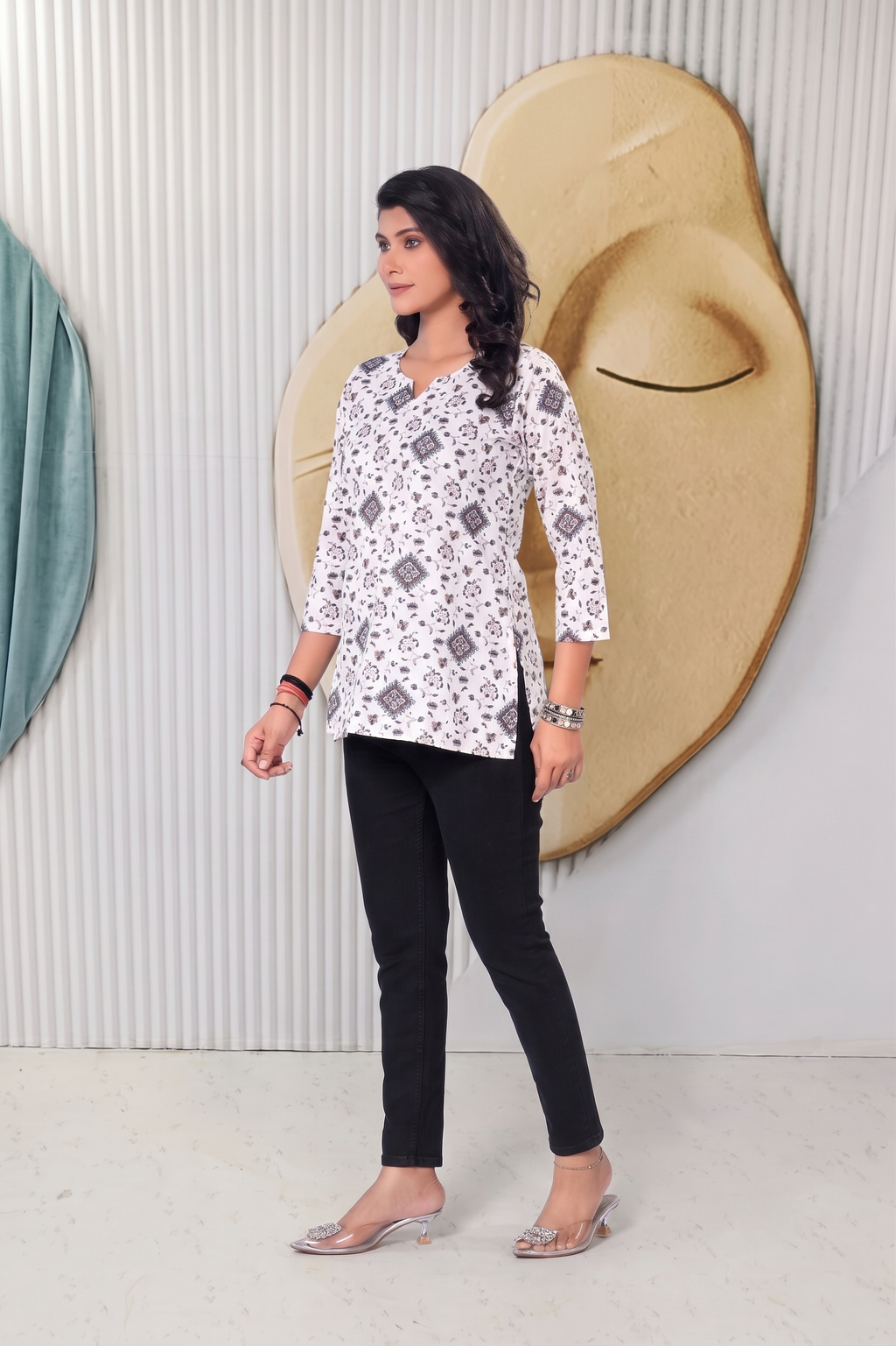 Meher Printed Short Kurti