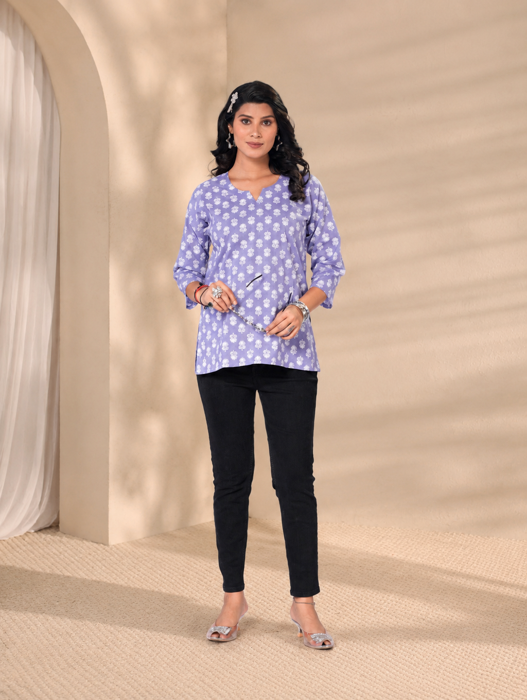 Aaira Printed Short Kurti