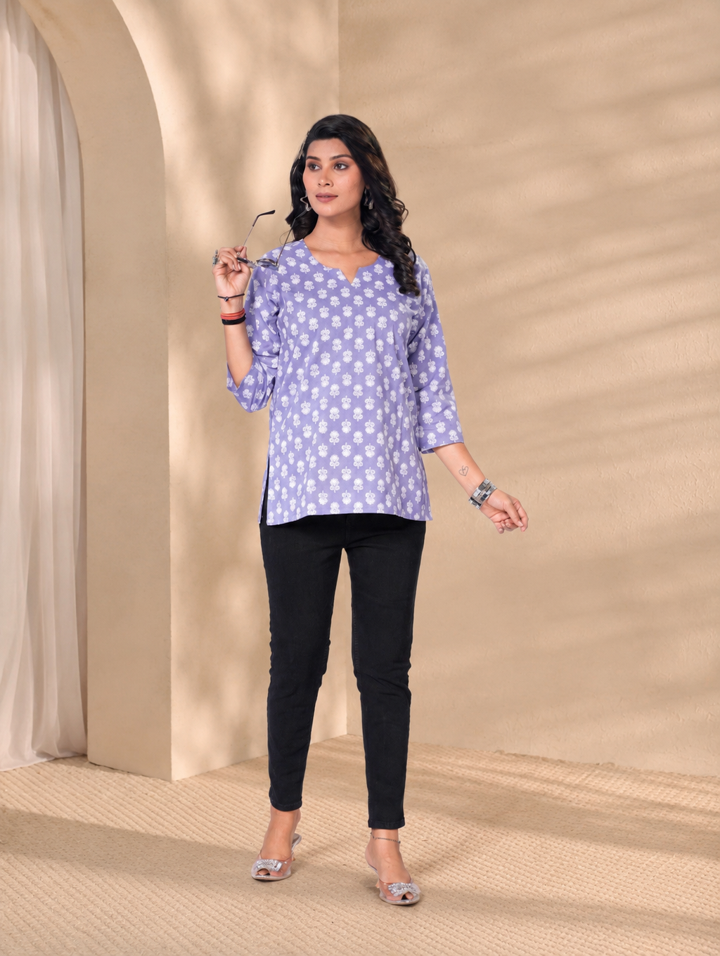 Aaira Printed Short Kurti
