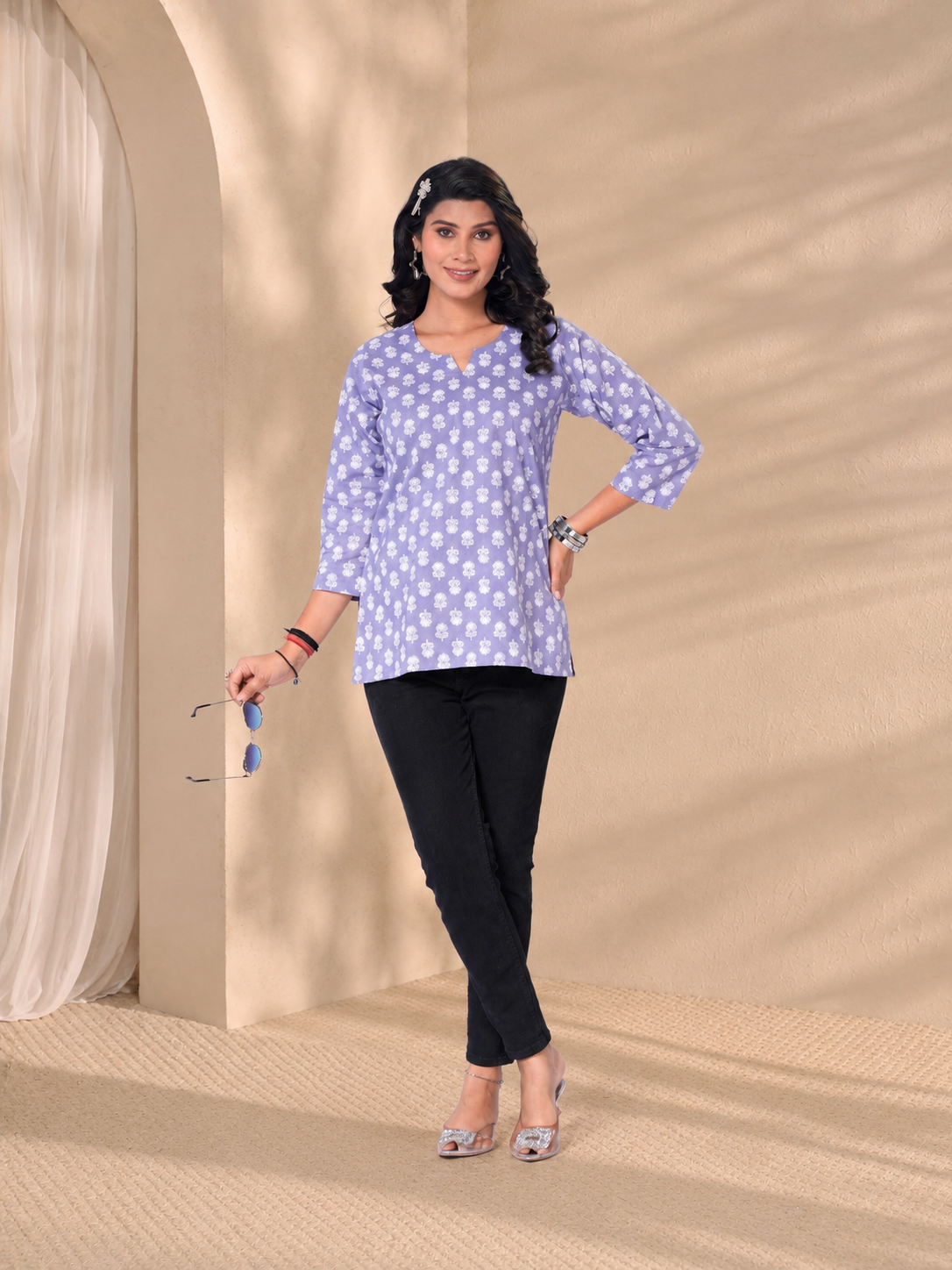 Aaira Printed Short Kurti