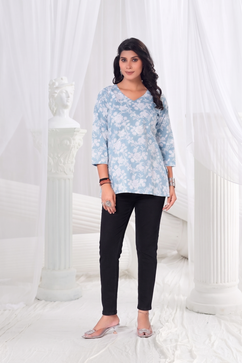 Tisha Printed Short Kurti