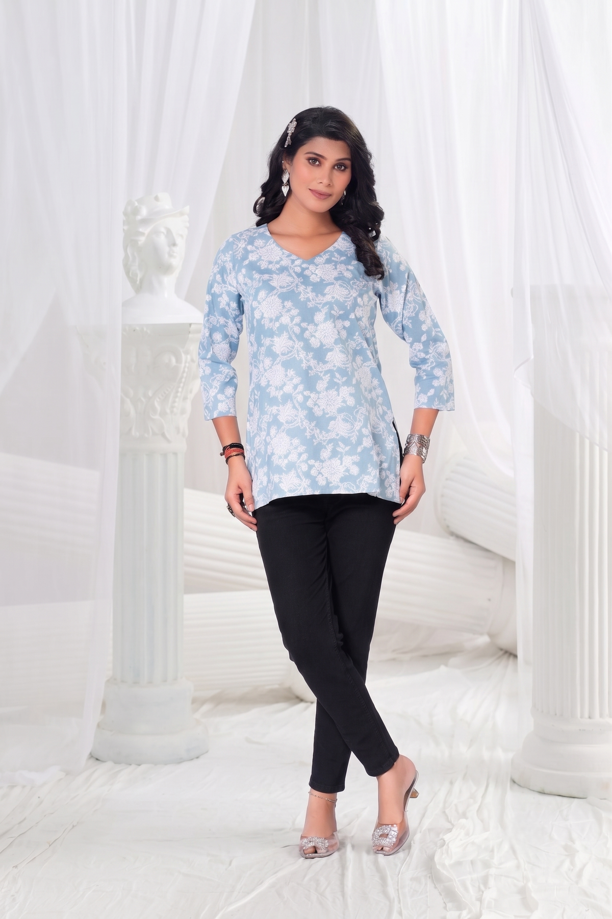 Tisha Printed Short Kurti